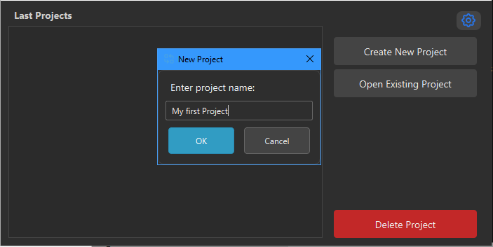 New Project Dialog